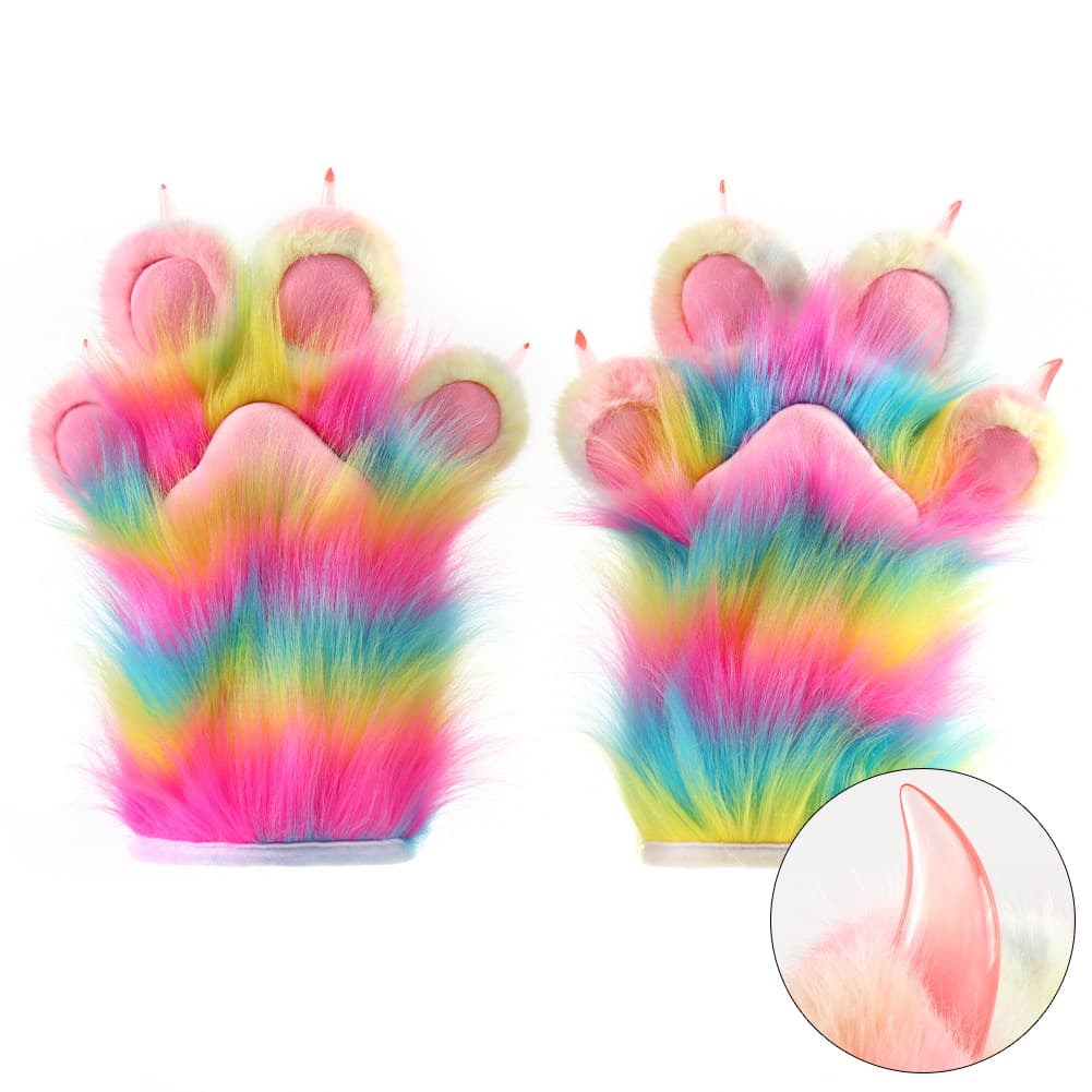 Gants Pattes d'Animal Colorés — Ajoute une touche ludique à ton style